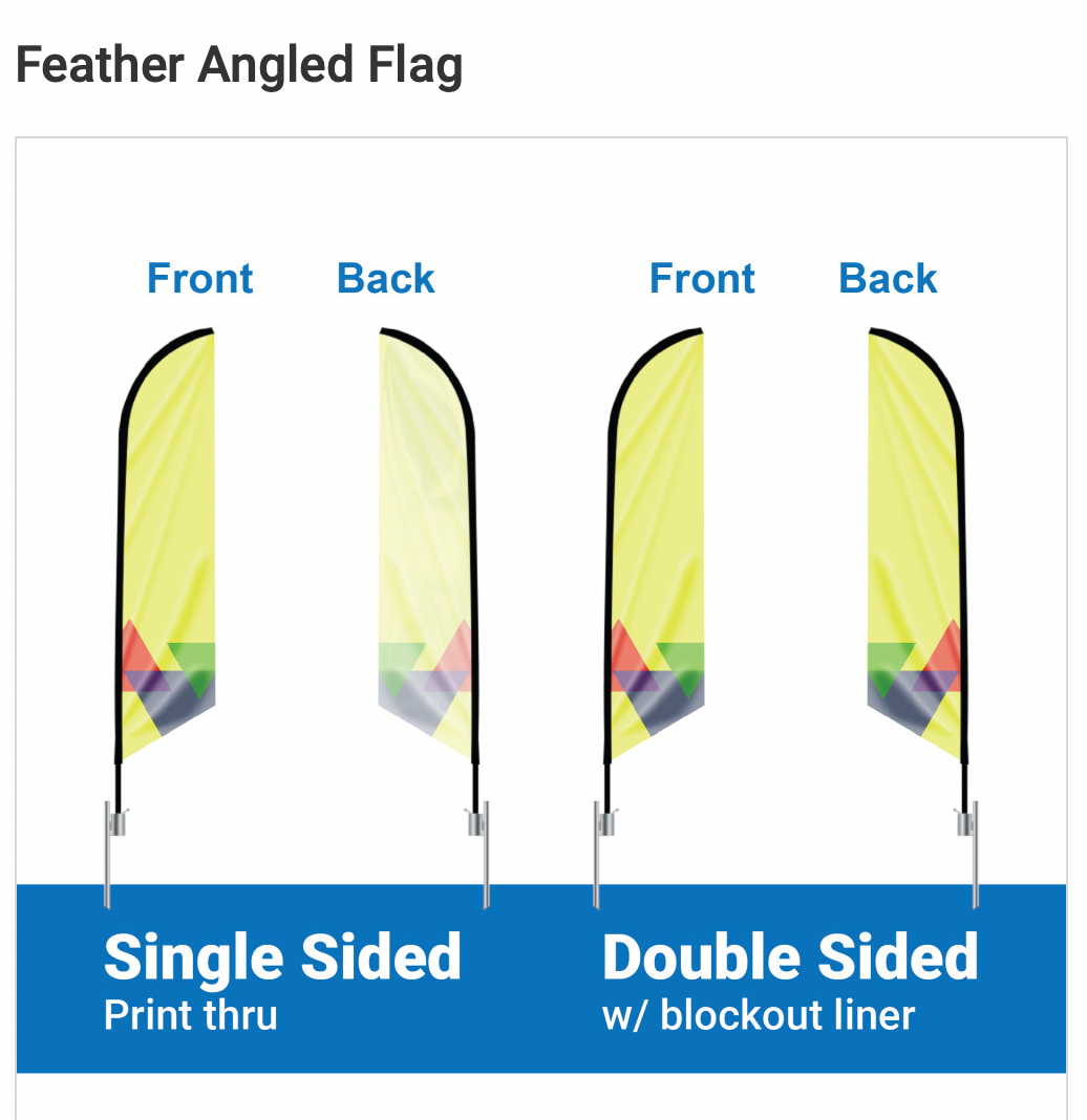 Custom Angled Flag