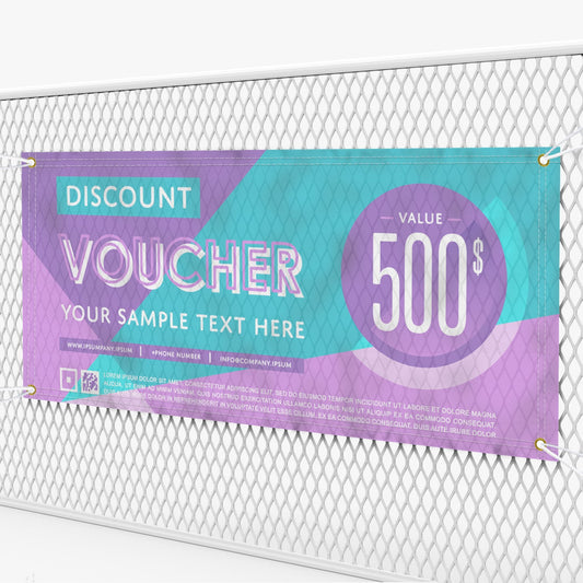 Mesh Banner — Perforated Wind-Resistant