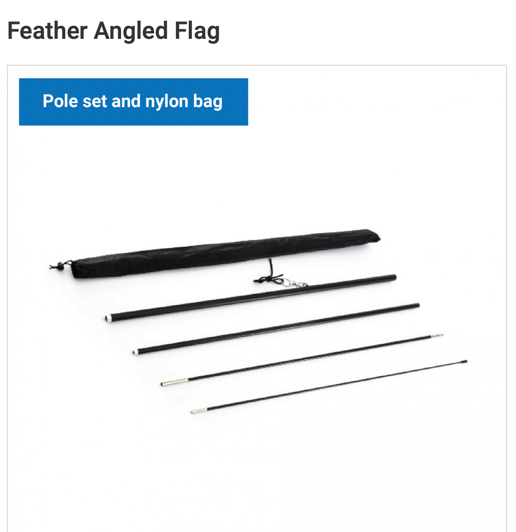 Custom Angled Flag