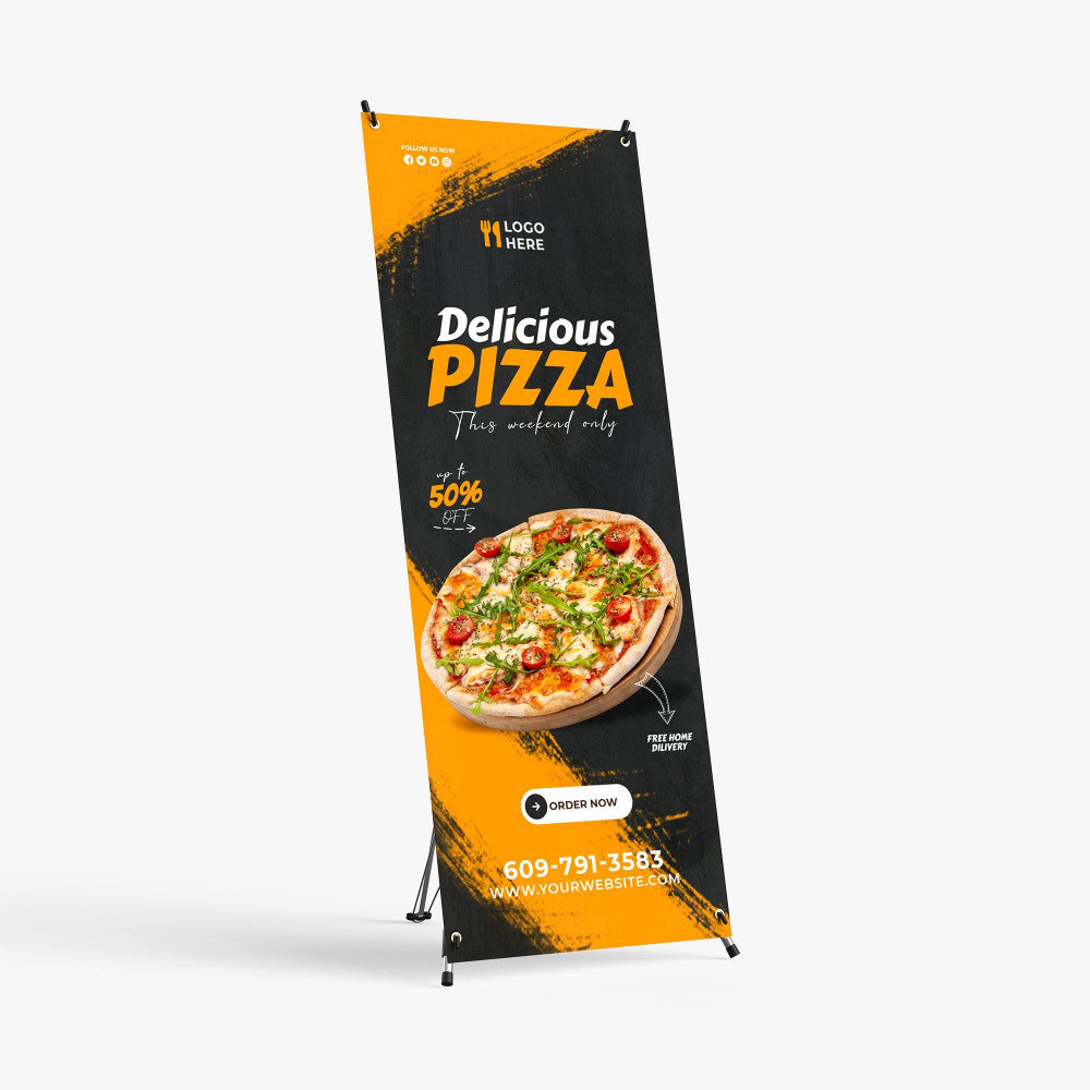 X-stand banner display