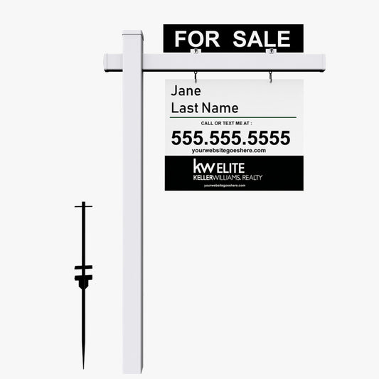 Real estate post sign