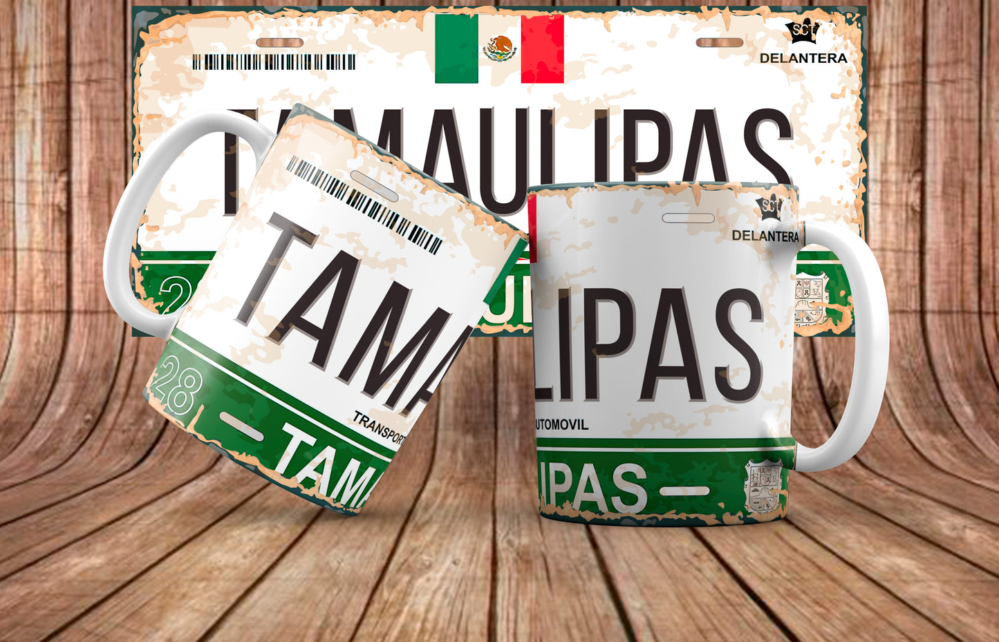 Mexico Mug and License Plate