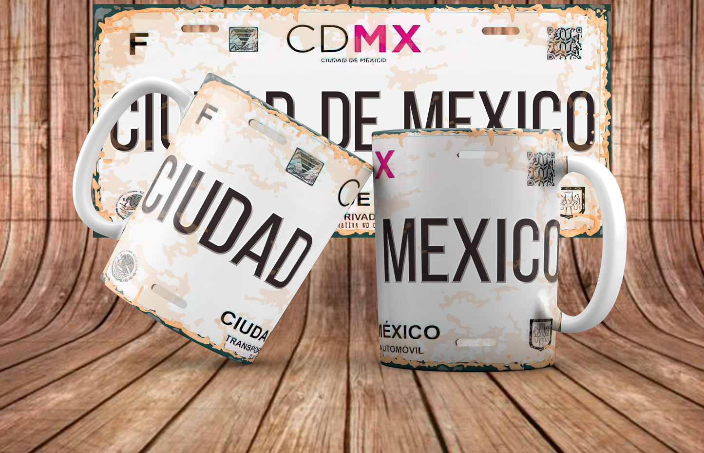 Mexico Mug and License Plate
