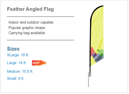 Custom Angled Flag