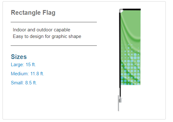 Custom Rectangle Flag