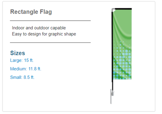 Custom Rectangle Flag